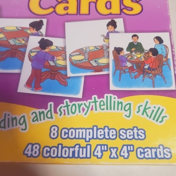 Vintage 6-Scene Sequencing Cards Frank Schaffer Reading & Storytelling Ages 3-6 - Picture 3 of 4